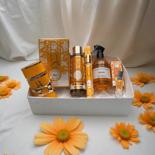 Box Yara Orange – Coffret Parfumé Oriental et Fruité