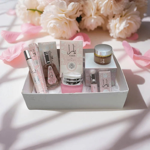 Coffret Parfum Yara Rose – Parfum, Crème Corps & Accessoires - parfumdelea