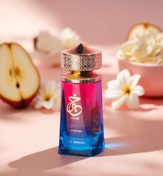 Khair Confection Paris Corner – Parfum mixte gourmand à la poire et guimauve (100 ml)